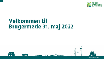 Præsentation fra brugermøde i Fonden Langelands Elforsyning 2022