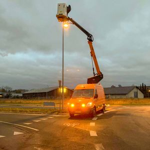 rituEL reparer og vedligeholder gadelysene og elnettet på Langeland, Siø og Strynø